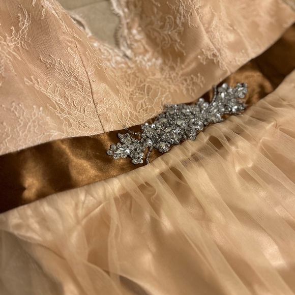 Cream Colored Wedding/ Bridesmaid/Prom Gown - Picture 9 of 16